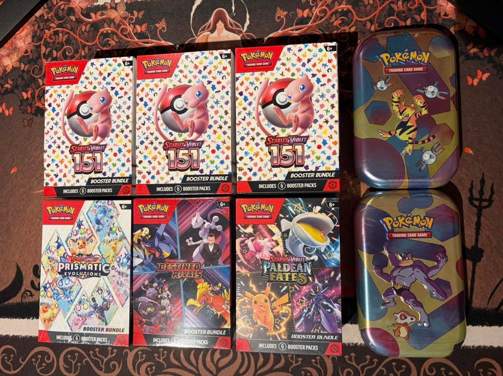 Pokemon Booster Bundles ( 151 , Paldean fates , Prismatic ), Ophalen, Zo goed als nieuw, Booster
