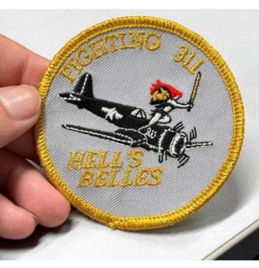 Fighting 311 Hell's Bells marine corps Patch badge WII nieuw, Ophalen of Verzenden, Marine, Embleem of Badge