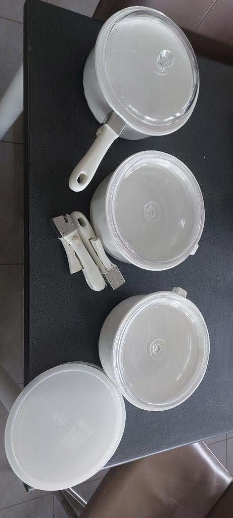 Set van 3 arcoflam kookpotten, Huis en Inrichting, Keuken | Potten en Pannen, Ophalen