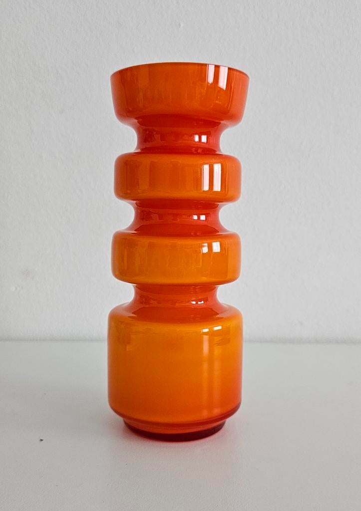 Vintage vaas van Booms glas (Hullabaloo), Antiek en Kunst, Antiek | Vazen, Ophalen of Verzenden