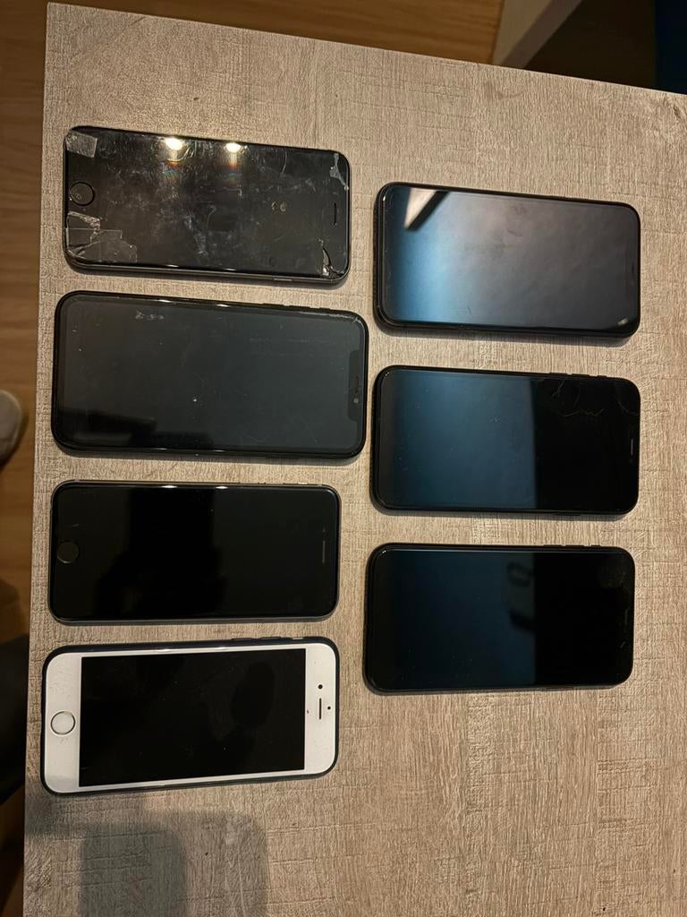 Lot de 7 Iphone defecteux, Télécoms, Téléphonie mobile | Apple iPhone, Enlèvement ou Envoi, Ne fonctionne pas
