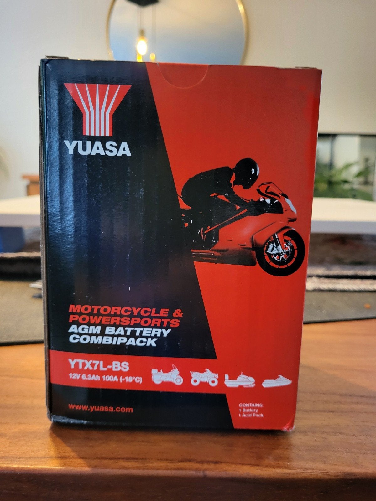 Batterie moto YUASA  YTX7L-BS // 12V 6Ah, Motoren, Ophalen