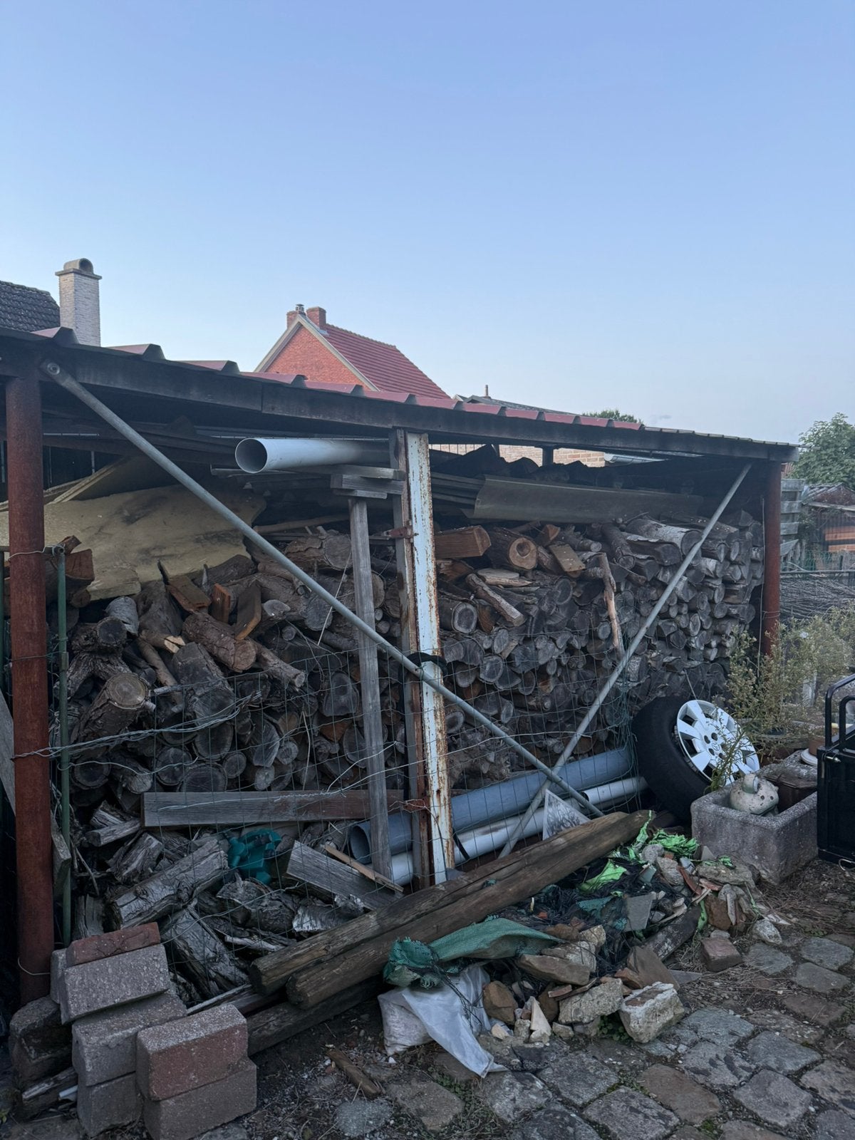 BrandHout, Ophalen, Blokken