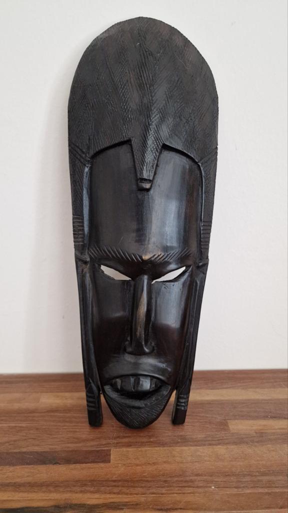 Afrikaans masker van ebbenhout, Ophalen of Verzenden, Masker