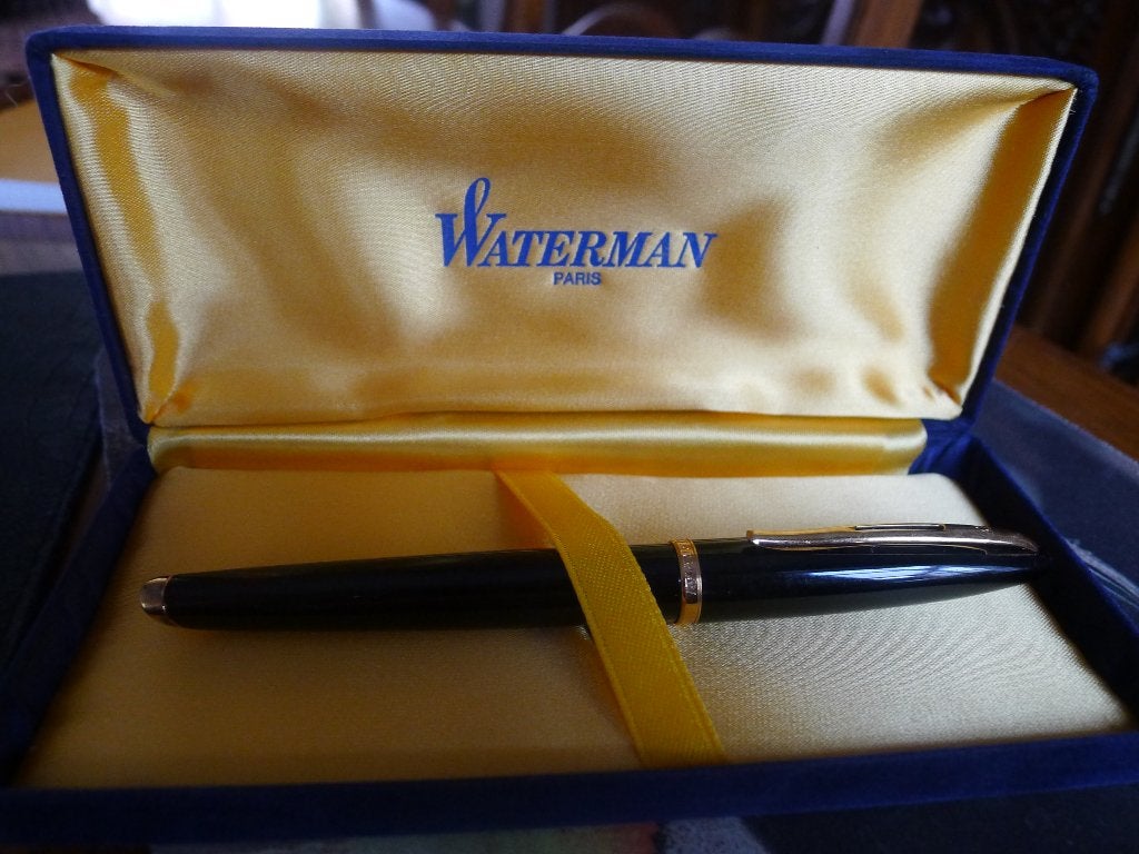 Stylo WATERMAN plume OR 18 CT, Enlèvement ou Envoi, Avec boîte, Stylo, Comme neuf