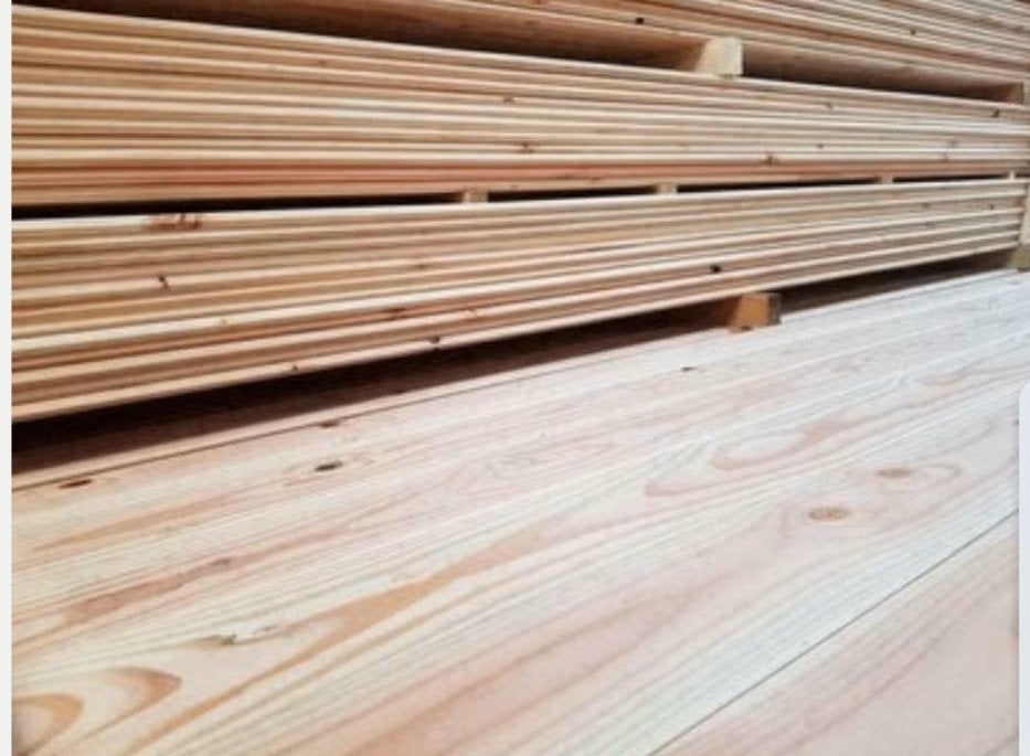 PARQUET EN DOUGLAS DE 14 CM DE LARGE, DE GRANDES LONGUEURS, Enlèvement