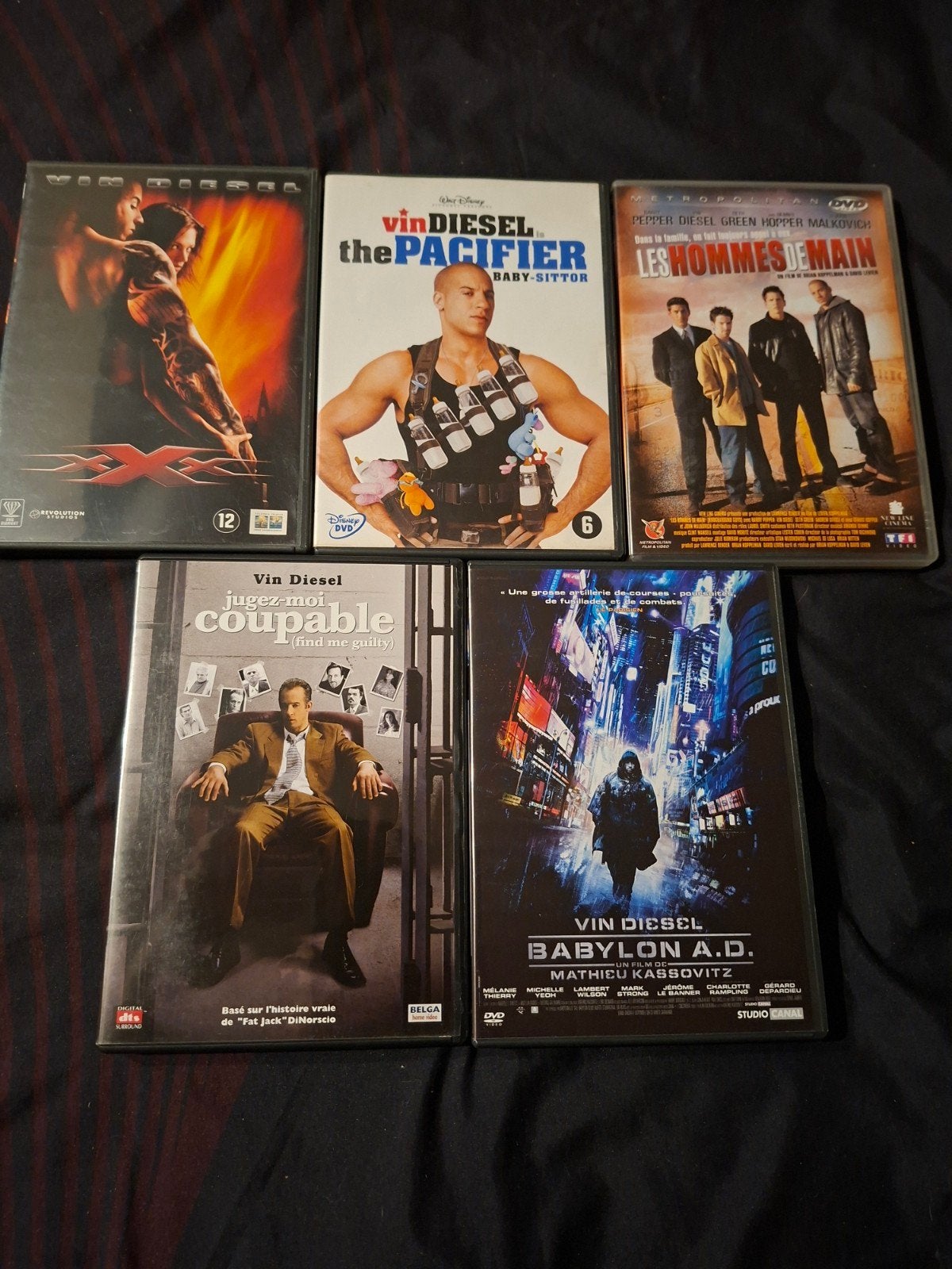 A vendre 5 dvd Vin Diesel, Action, Enlèvement ou Envoi, Néerlandais, Comme neuf