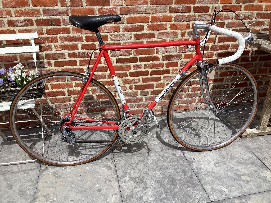 Flandria Freddy Maertens retro koersfiets, Fietsen en Brommers, Ophalen, Jaren '60 of nieuwer, Velgrem, 55 tot 59 cm