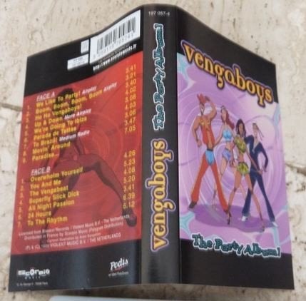 VENGABOYS THE PARTY ALBUM - CASSETTE, Originale, Dance, Utilisé, 1 cassette audio