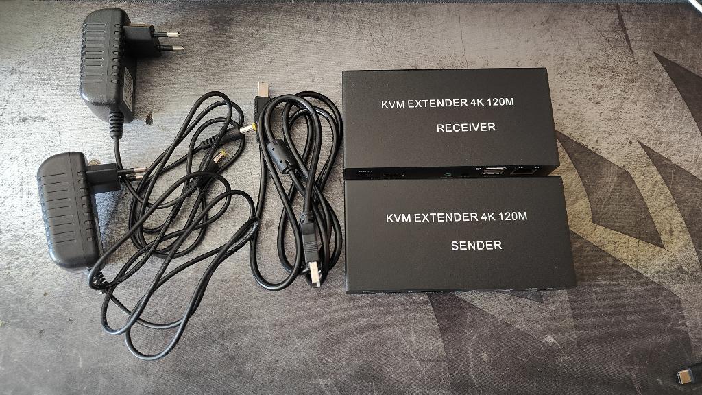 HDMI KVM extender + 10m ethernet cable CAT6, Informatique & Logiciels, Enlèvement ou Envoi, HDMI