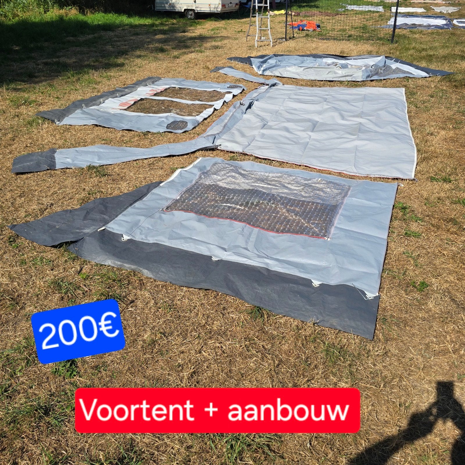 Voortent tenten tent luifel caravan camping stacaravan tuin, Caravans en Kamperen, Ophalen