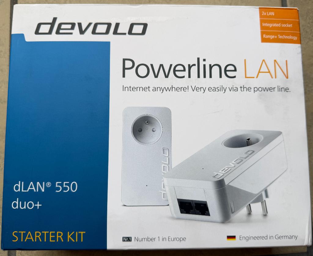 Devolo Pwerline LAN dLAN 550 duo+ starter kit, Ophalen, Nieuw, Devolo