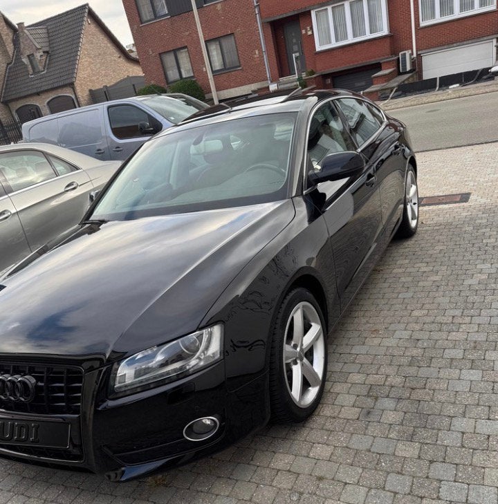 Audi A5 2.0 TFSI QUATTRO, Auto's, Zwart, Leder, 5 deurs, Particulier