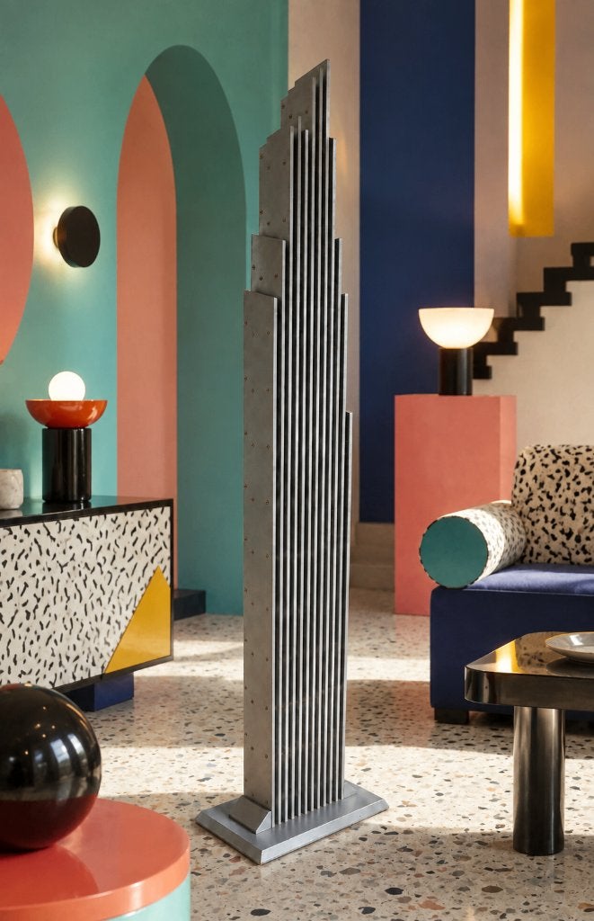 Vismara Design CD rack / sculpture - Memphis Stijl Italy, Ophalen, Hout
