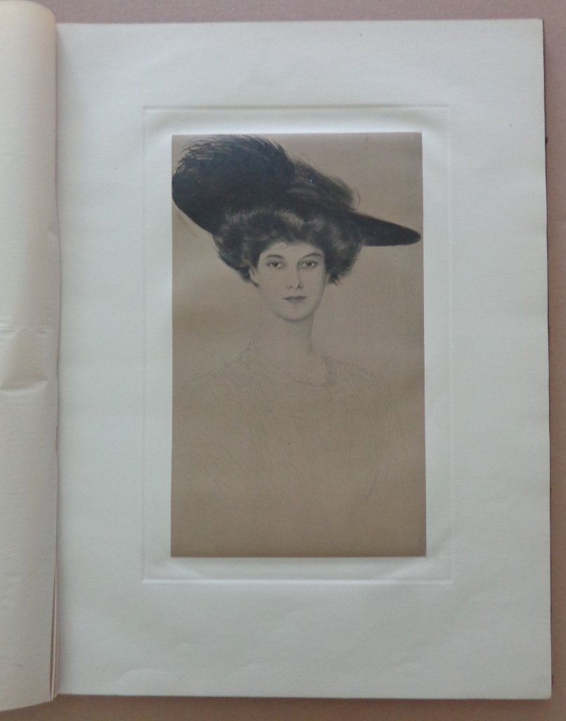 PAUL HELLEU / PORTRAITS / 21x KLEURETS / KUNSTBOEK / 50x38cm, Ophalen of Verzenden, Genummerd