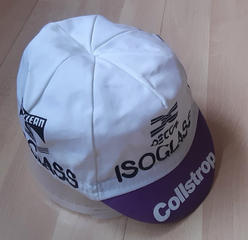 WIELRENNEN CYCLISME ORIGINEEL TEAM CAP PET ISOGLAS COLSTROP, Ophalen of Verzenden