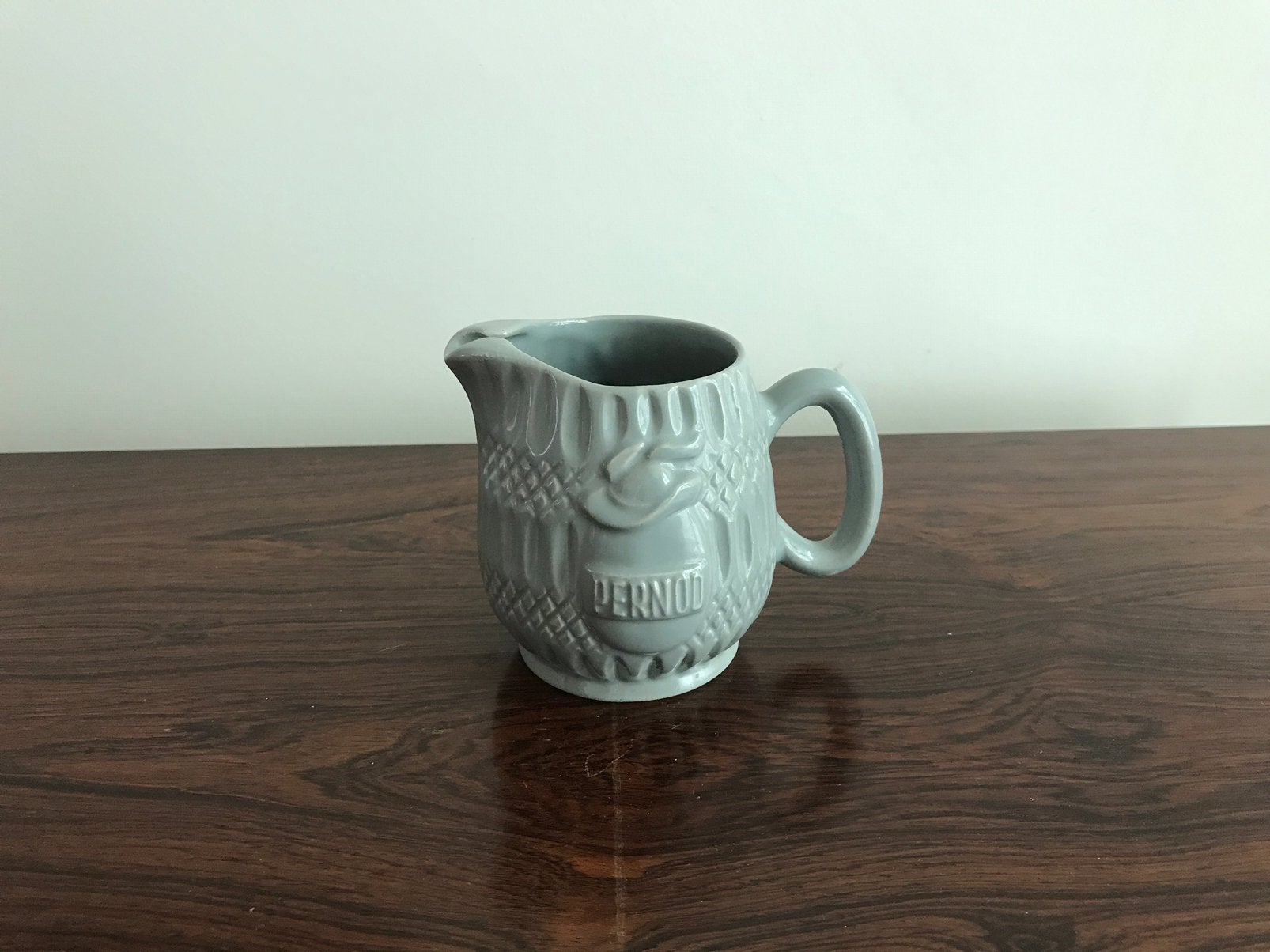 Pernod Coceram kannetje kruikje waterkan grijs vintage retro, Enlèvement ou Envoi, Comme neuf, Ustensile