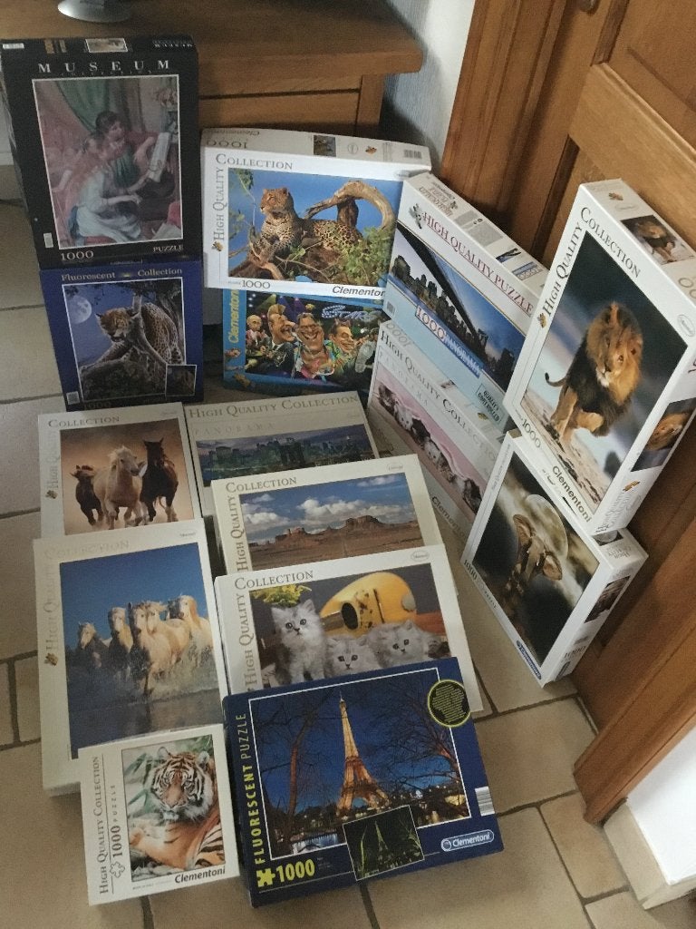 Puzzels Clementoni 1000 stukjes aan 4 euro per stuk, Ophalen of Verzenden, 500 t/m 1500 stukjes, Gebruikt, Legpuzzel
