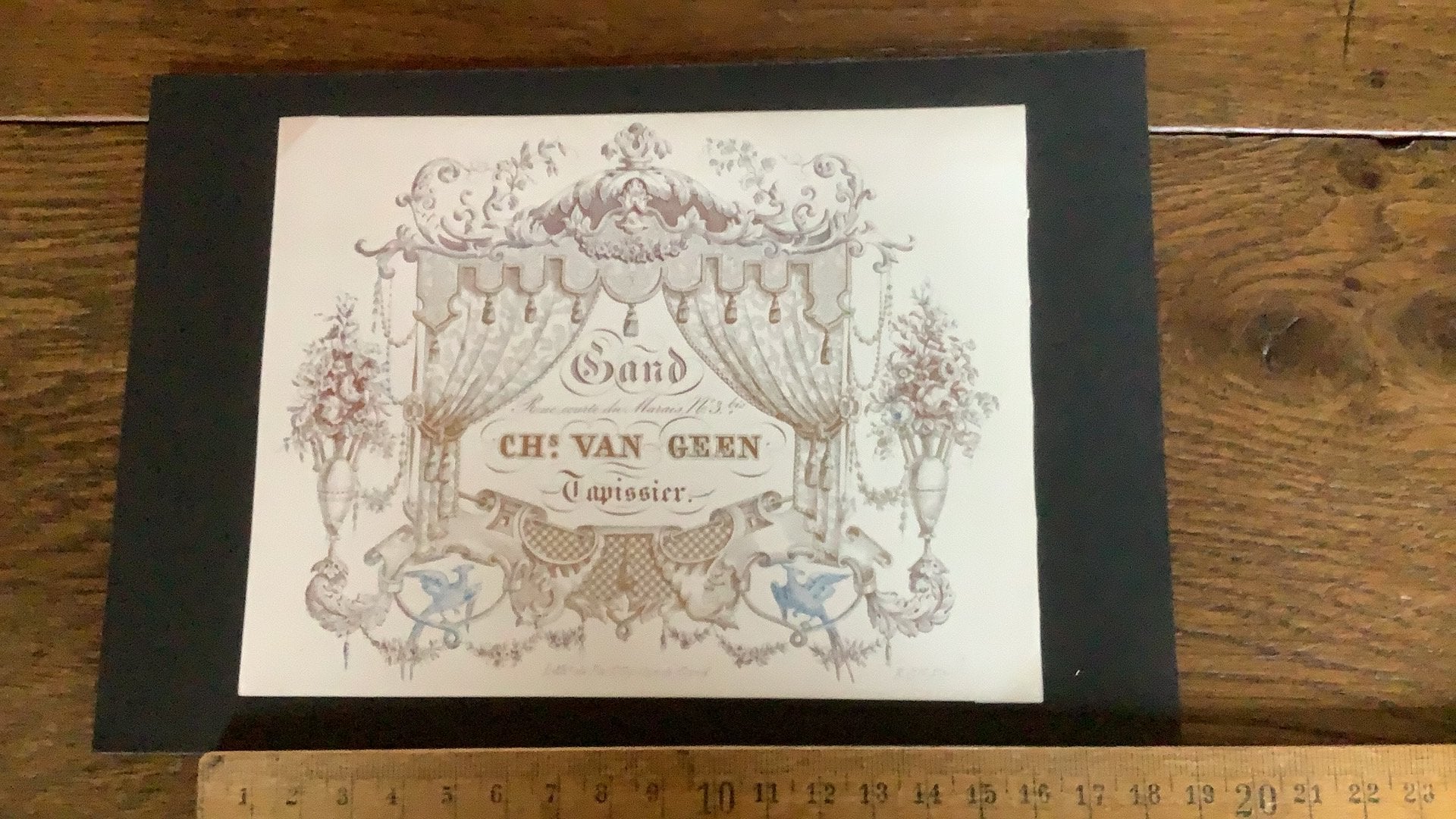 Carte en porcelaine - Elith et Tappissier Van Geen, Enlèvement ou Envoi, Comme neuf