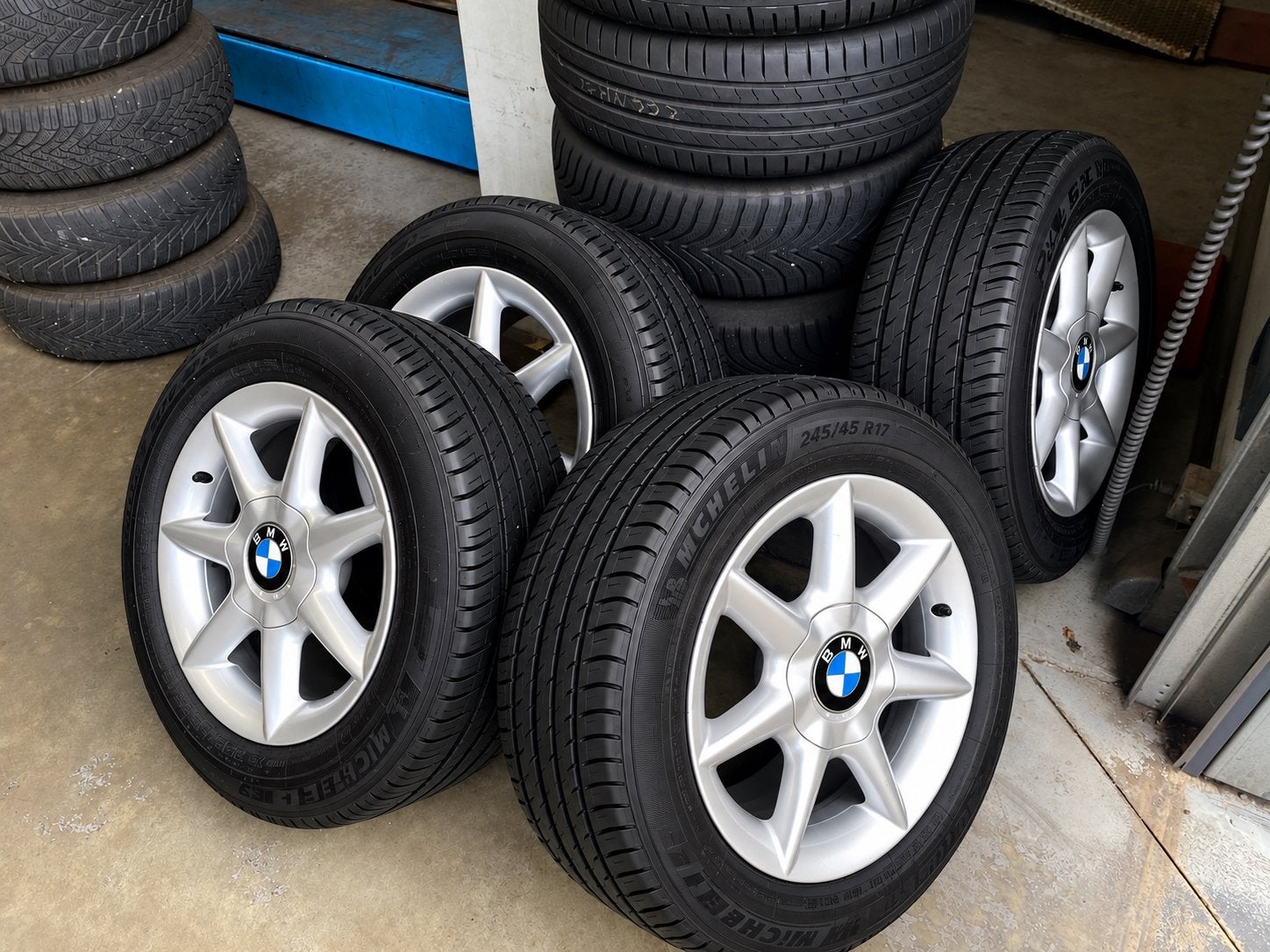 BMW 16” alu velgen met ✅ Michelin banden, Enlèvement ou Envoi, Comme neuf
