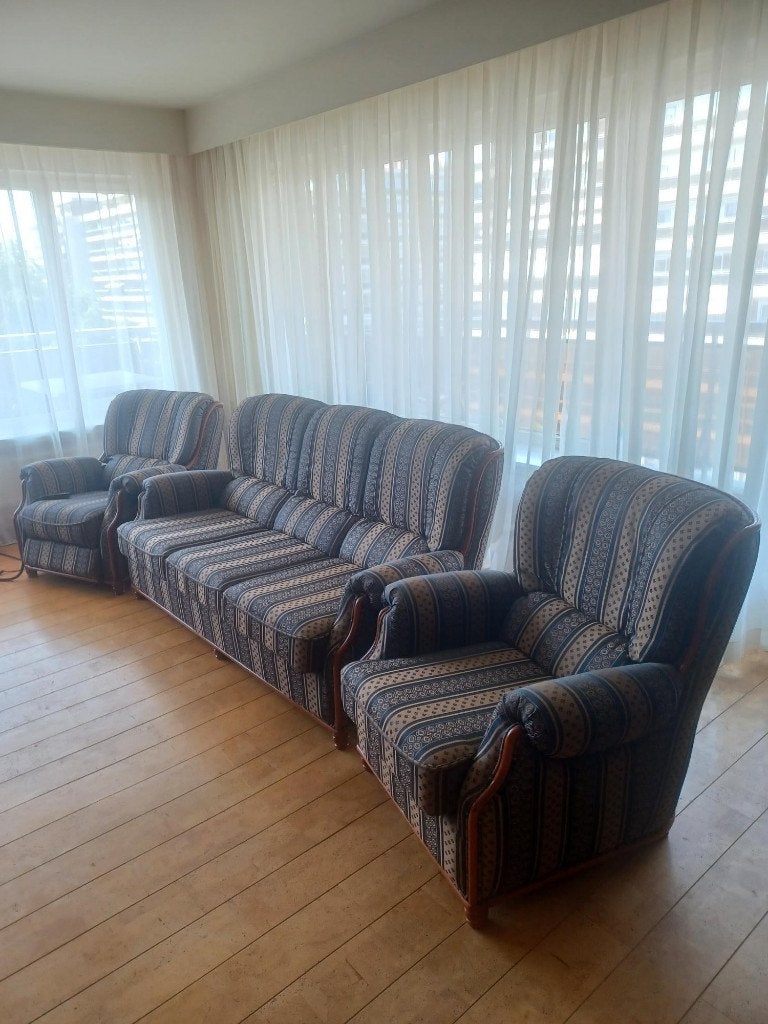 Volledige salon/zetels/canapé/sofa: 175 + 225 + 275 euro., Huis en Inrichting, Ophalen, Zo goed als nieuw, Vierpersoons of meer
