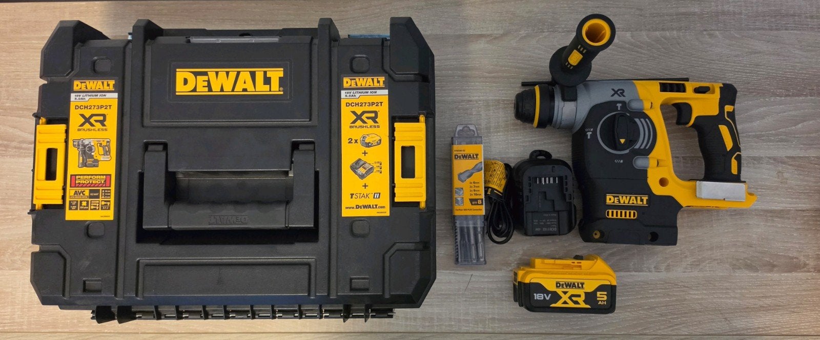 DeWALT Combihamer DCH273 met accessoires, batterij en lader., Doe-het-zelf en Bouw, Ophalen, Nieuw