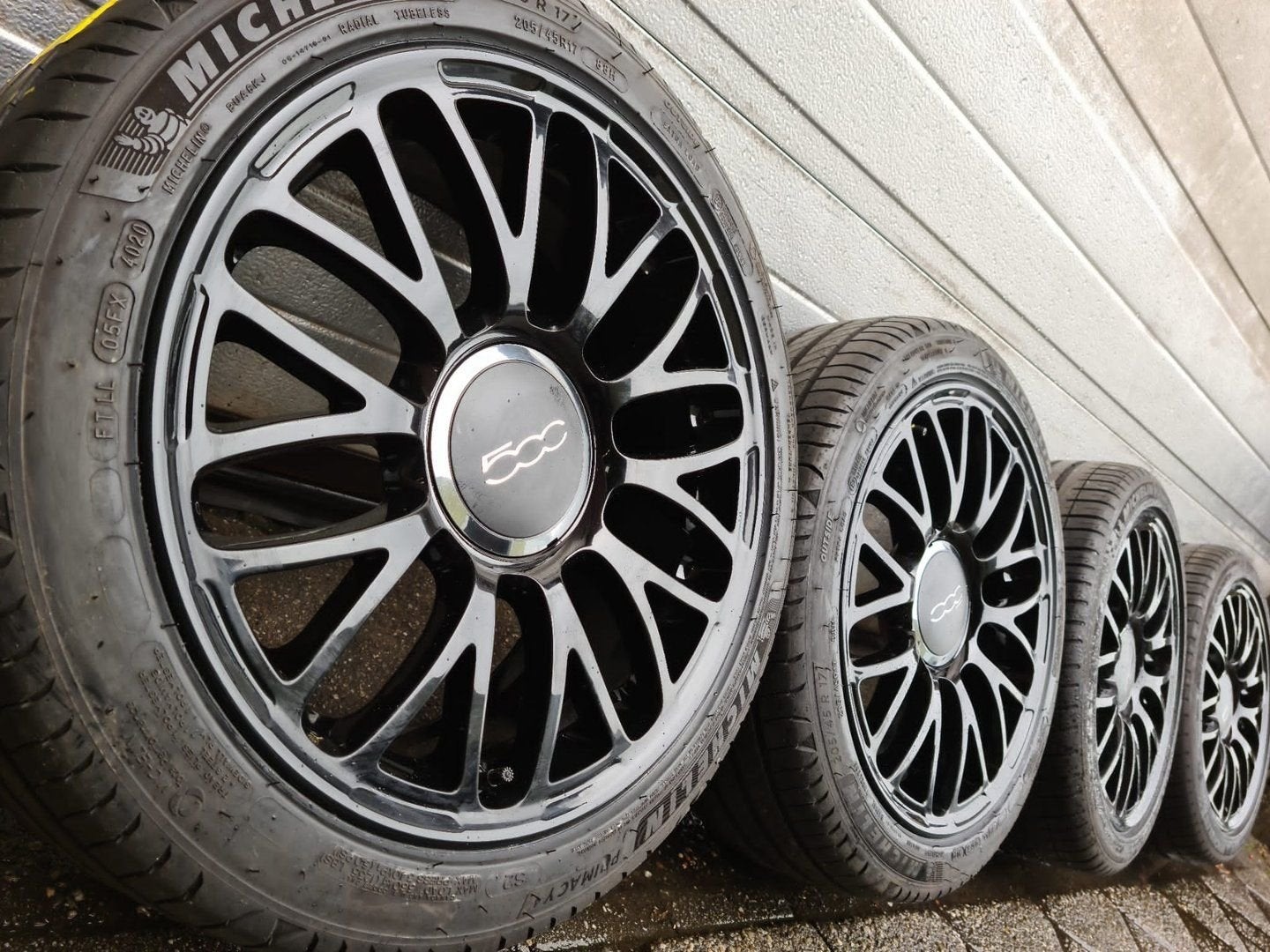 17 inch Fiat 500e Electric Abarth Doblo velgen zomerbanden, Auto-onderdelen, Gebruikt, -, -, Banden en Velgen