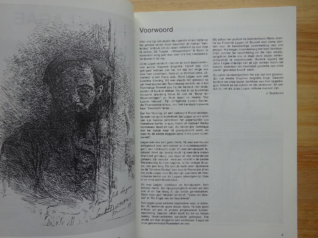 Jules Lagae, een biografie, door John Goddeeris, 1998, Enlèvement ou Envoi, Comme neuf, John Goddeeris, Sculpture