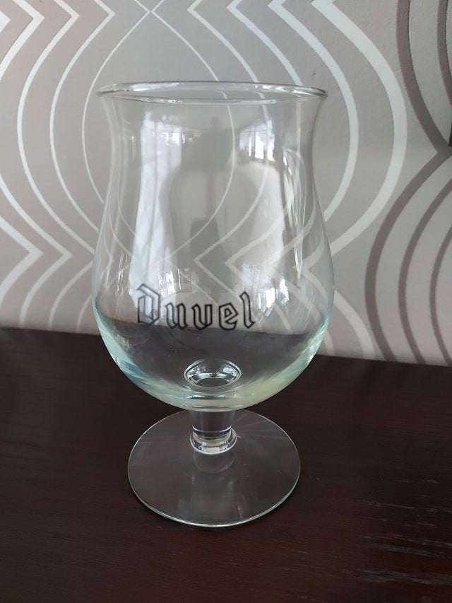 Duvel glas 'zwarte letters', Enlèvement ou Envoi, Verre à bière