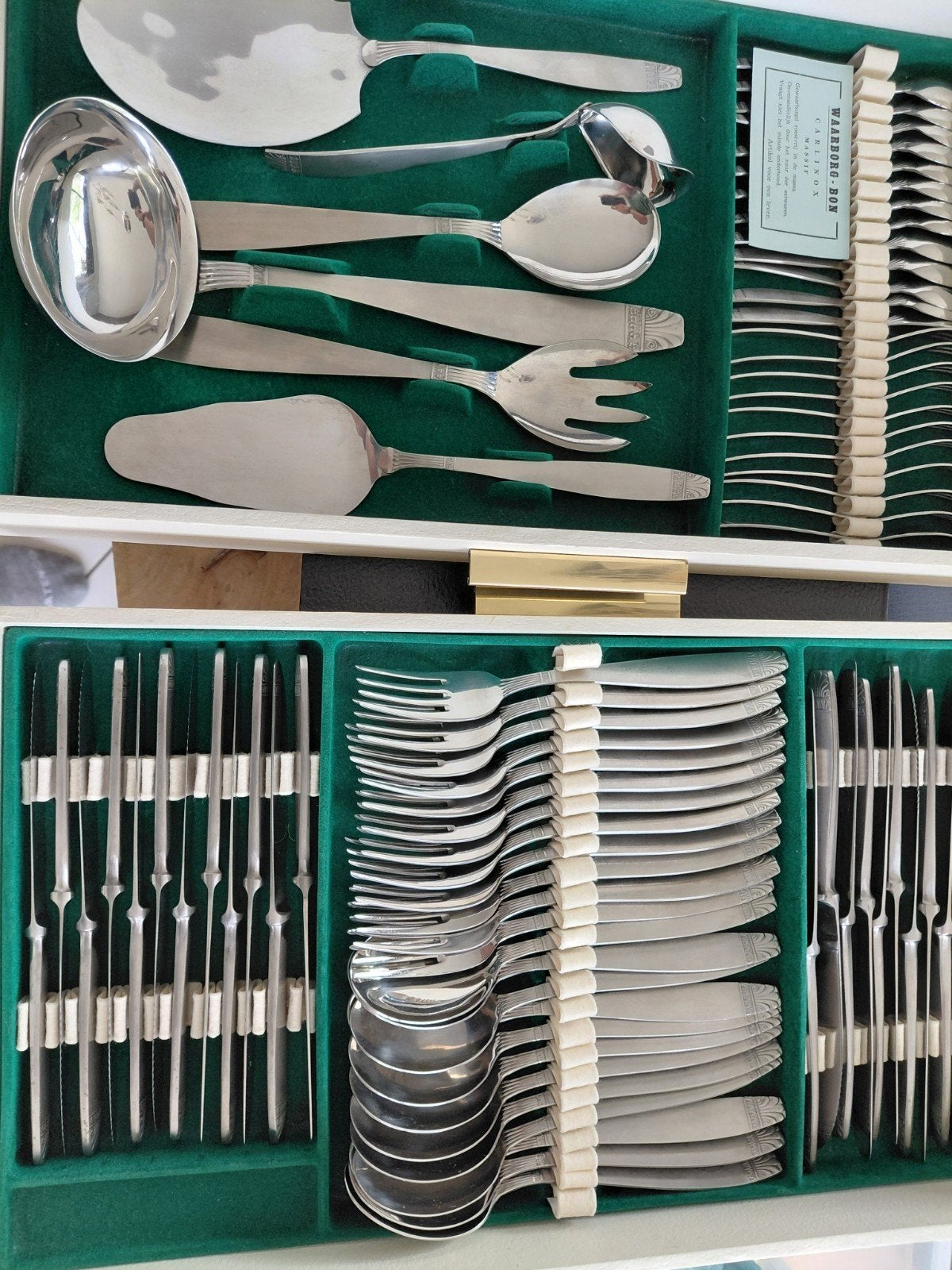 Italiaanse 78-delige vintage inox bestekset van G.B.A., Enlèvement