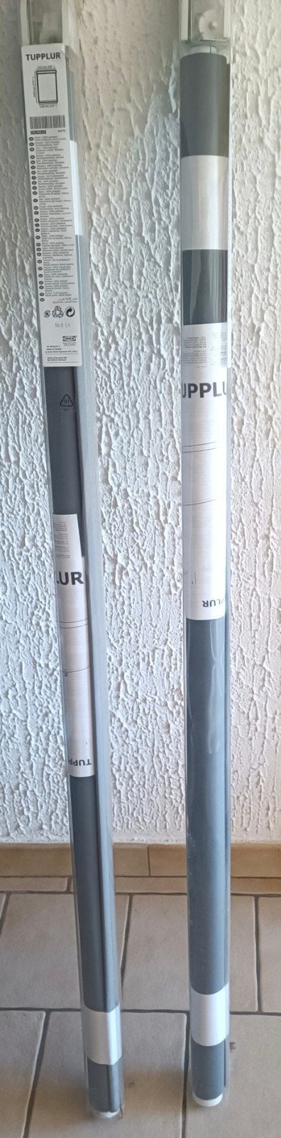 Deux stores enrouleurs Ikea, IKEA, Enlèvement, Gris