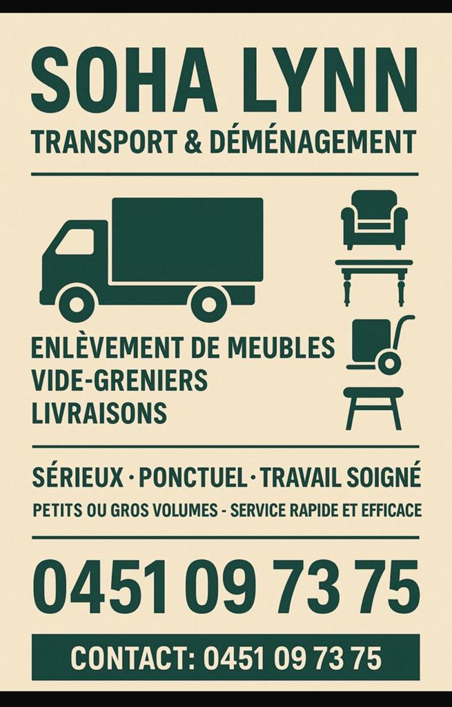 Transport déménagement déchèterie 0451097375