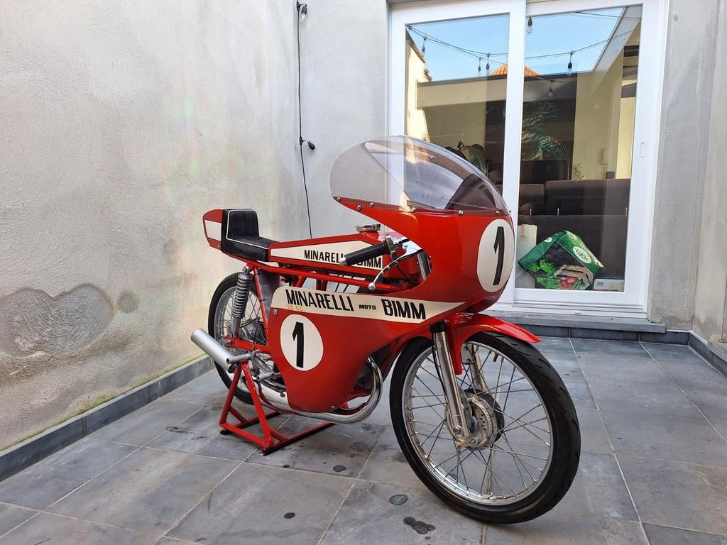 Motobimm 50 cc minarelli p6 racer, Fietsen en Brommers, Ophalen