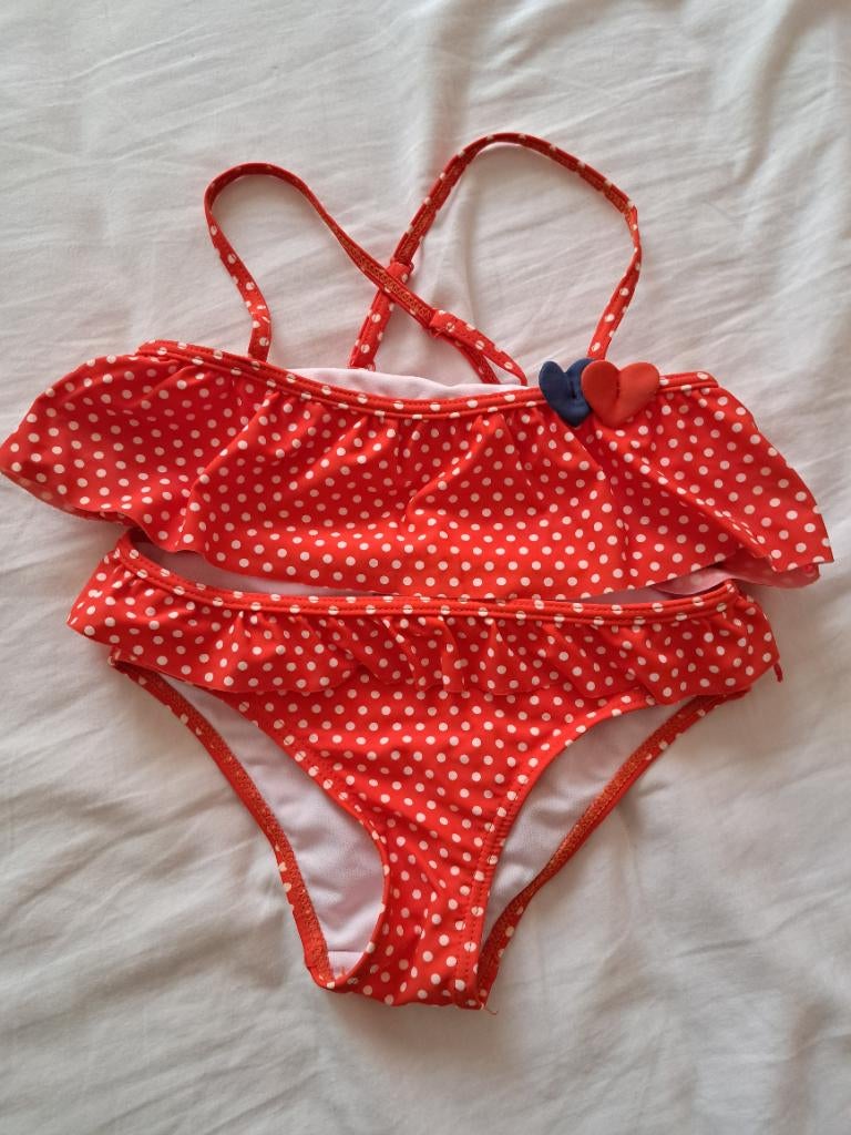 Bikini maat 8 jaar, Enfants & Bébés, Maillots de bain pour enfants, Enlèvement ou Envoi, Taille 128, Comme neuf, Ensemble de bikini