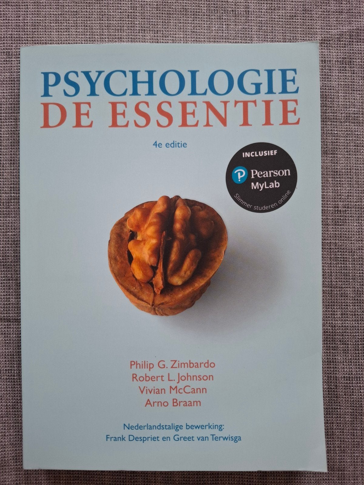 Psychologie De essentie, Ophalen, Nieuw, Philip G. Zimbardo; Arno Braam; Robert L. Johnson; Vivian McCann, Nederlands