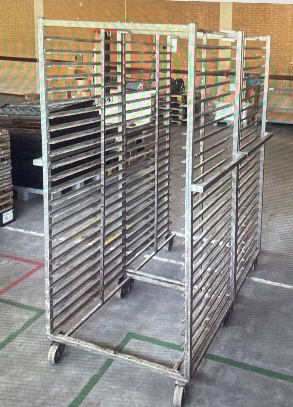Rvs karren voor  opslag of transport, Ophalen, Zo goed als nieuw