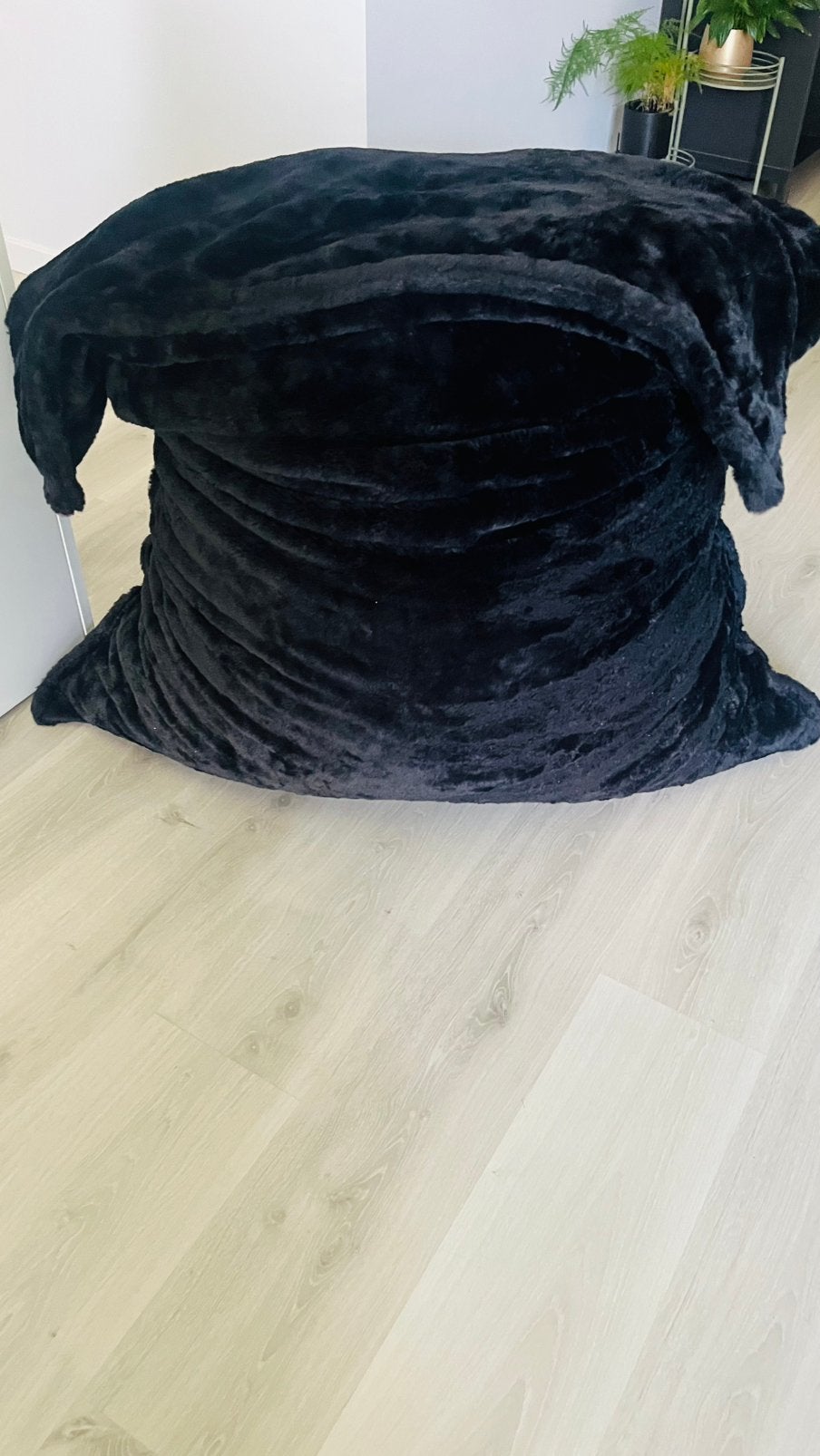 Fleece zitzak, Enlèvement, Comme neuf, Pouf