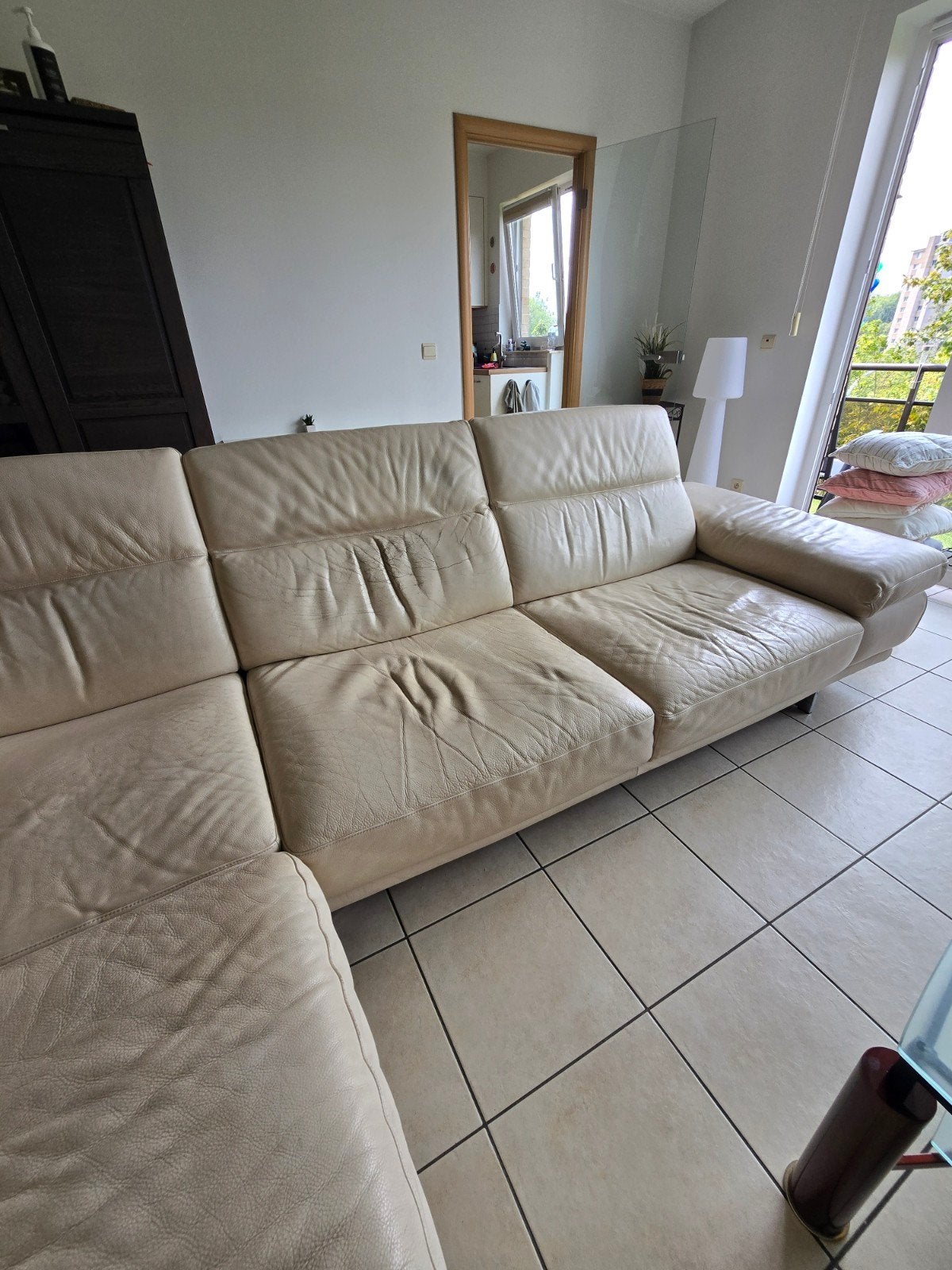 Fauteuil en cuir avec méridienne A DONNER, Enlèvement, Utilisé, Cuir
