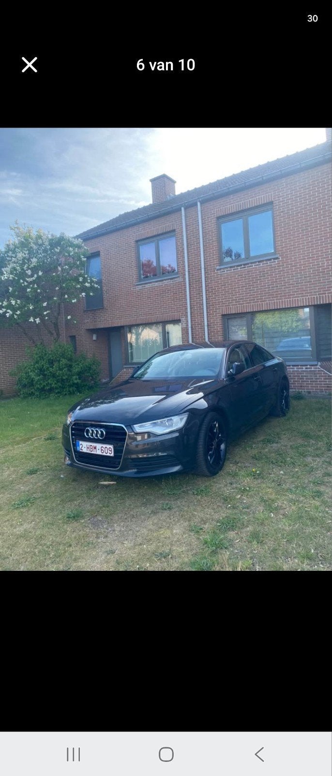 AUDI A 6 full option 2.0 TDI, Auto's, Automaat, Euro 5, Zwart, Leder