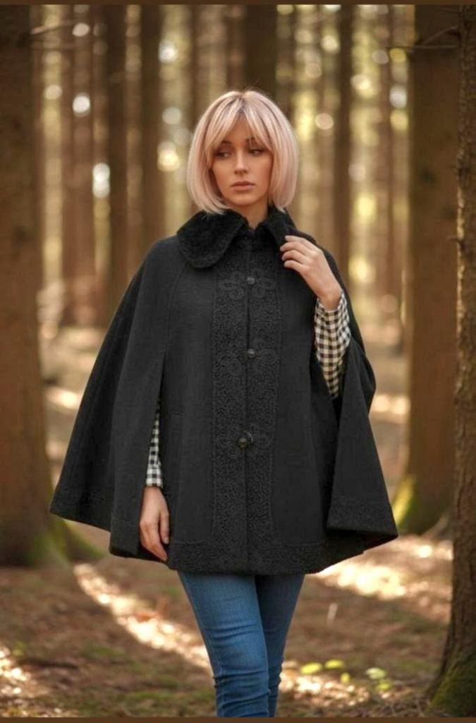 Manteau MC COUTURE taille 36 en excellent état ️️, Enlèvement ou Envoi, Comme neuf, Noir, Mc Couture