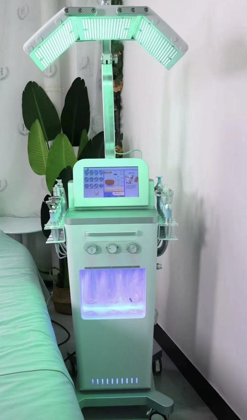 Machine hydrafaciale 13 en 1 + grand panneau LED 3 volets, Enlèvement ou Envoi, Neuf
