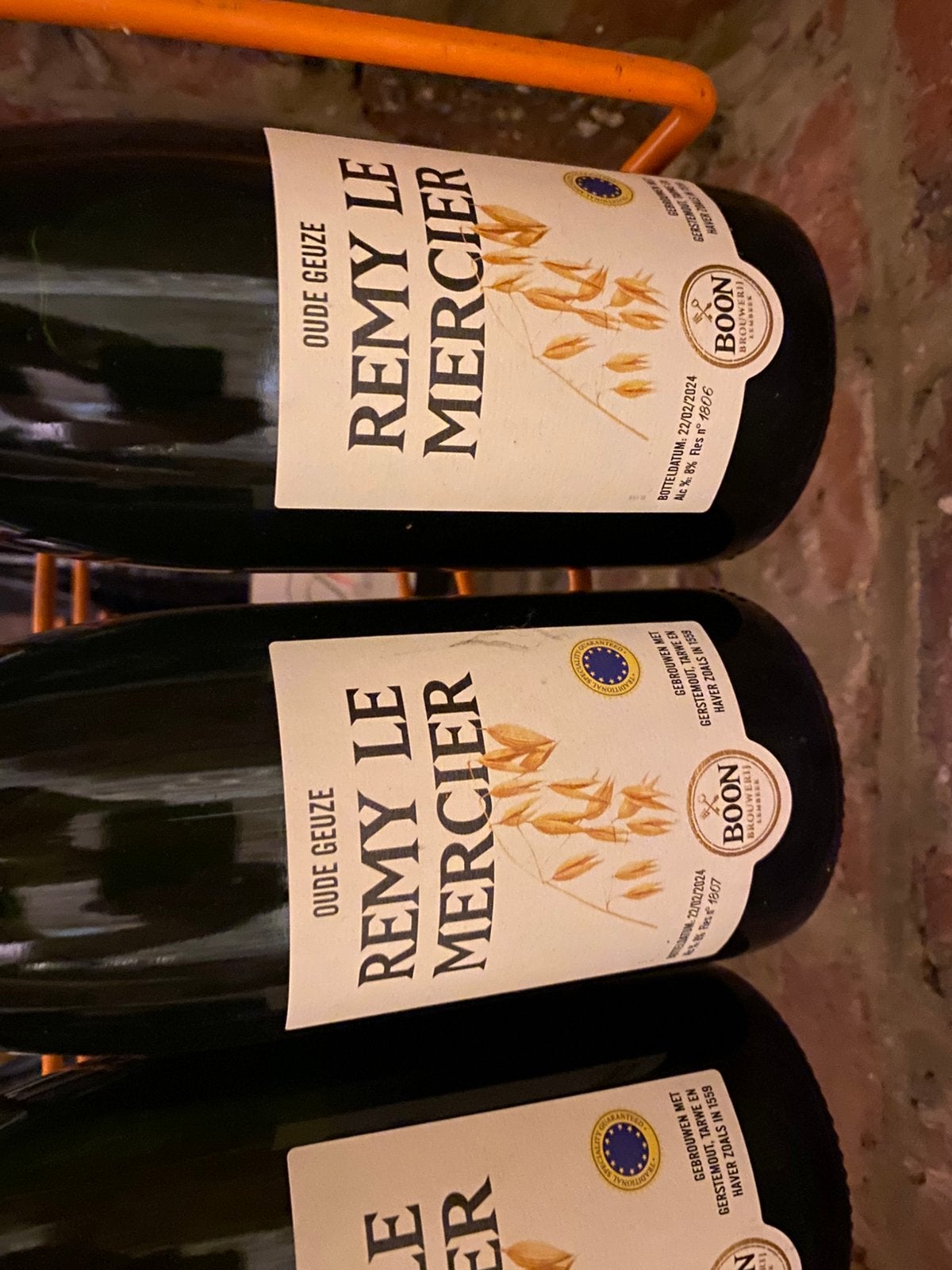 3 flessen oude geuze remy le mercier limited, Enlèvement ou Envoi, Neuf
