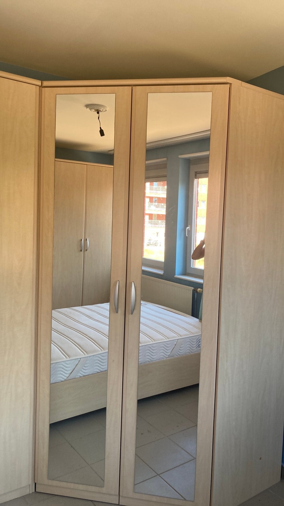 Dressing met verlichting en 2 spiegels, Ophalen, Zo goed als nieuw