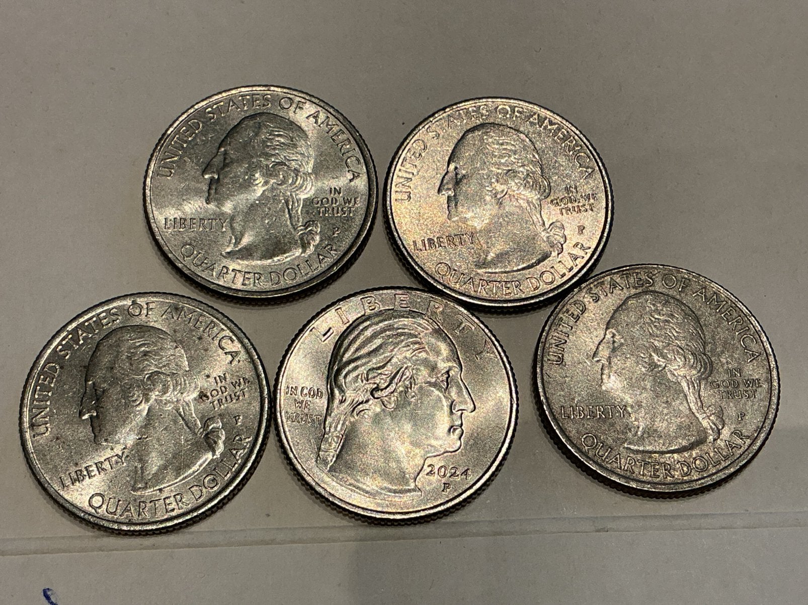USA 5 x Quarter dollar lot 15, Postzegels en Munten, Ophalen of Verzenden