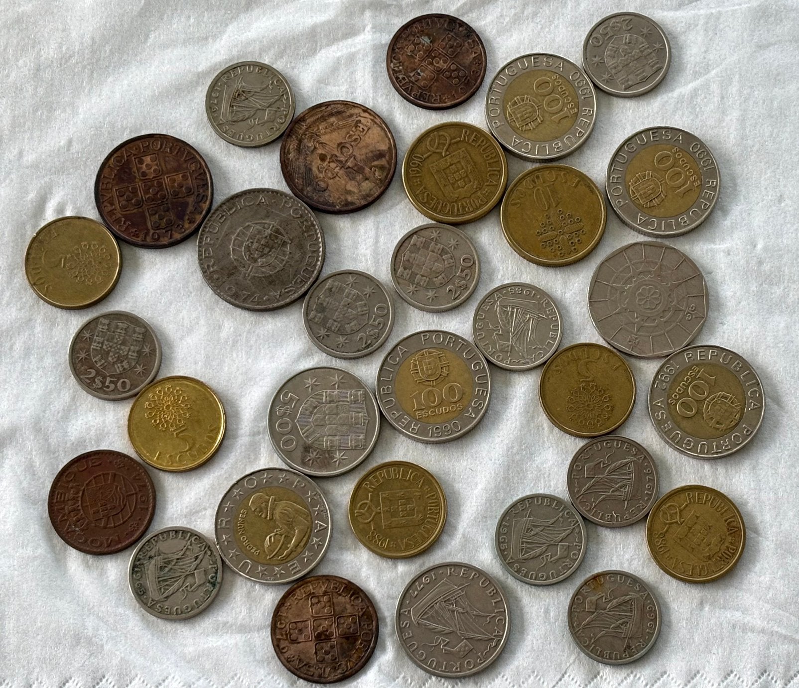Lot monnaies portugaises, Enlèvement ou Envoi, Monnaie en vrac