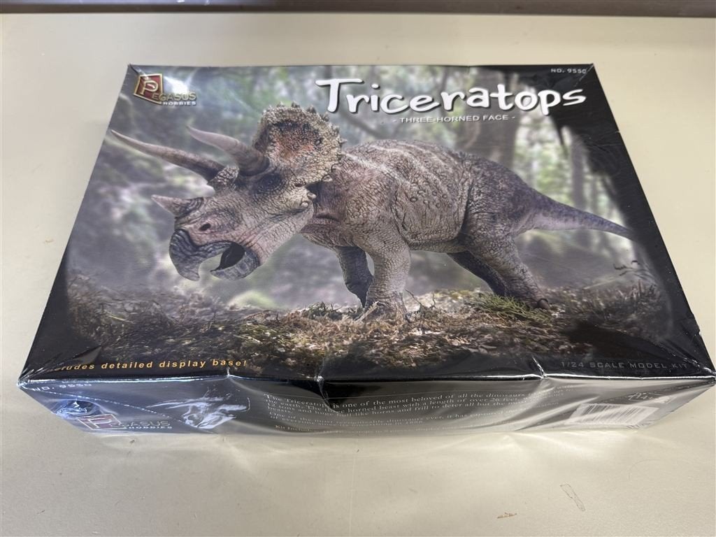 Pegasus 1:24 Triceratops Dinosaur Figuur Kit PEG9550, Hobby & Loisirs créatifs, Modélisme | Autre, Neuf, Enlèvement ou Envoi
