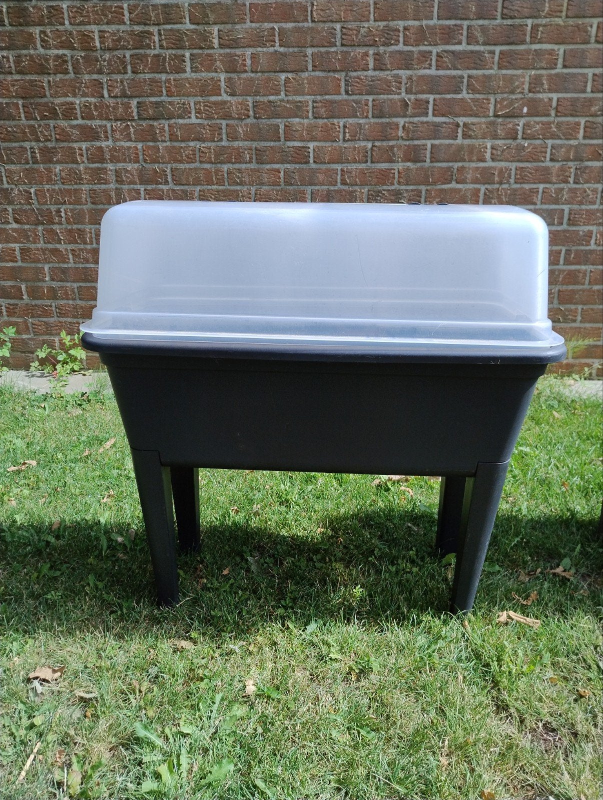 Verhoogde kweekbak met kweekkap 75  37  80 cm – zwart, Ophalen, Kweekbak