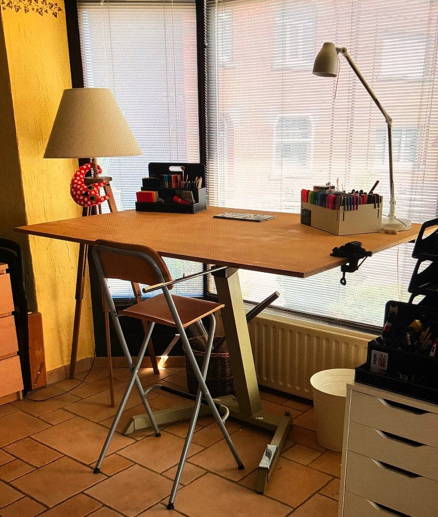 Ancienne Table à dessin d’architecture Arto + chaise, Enlèvement, Utilisé, Moins de 130 cm