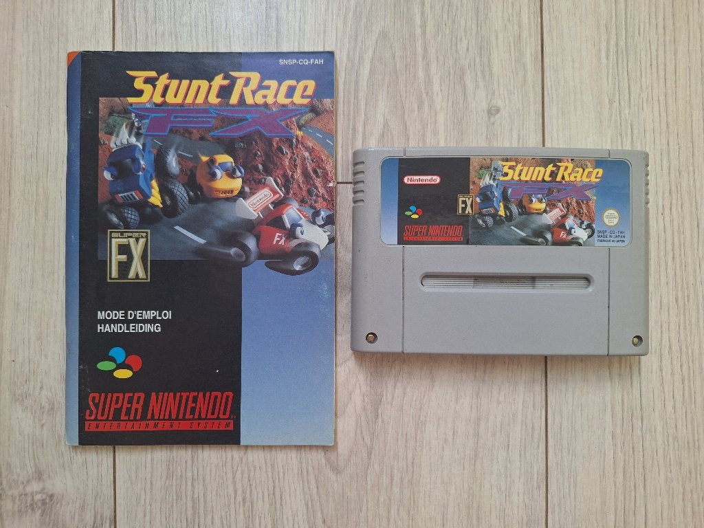 Manuel de Stunt Race FX + Super Nintendo (SNES), Enlèvement ou Envoi, 2 joueurs, Comme neuf, Course et Pilotage