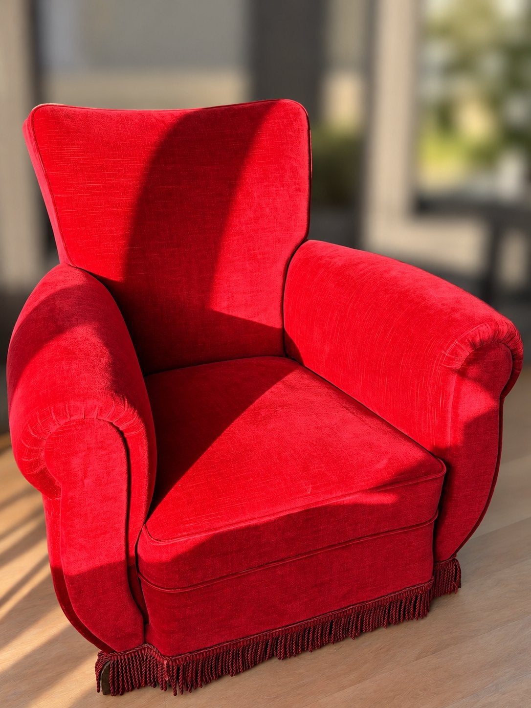 FAUTEUIL BAROQUE ROUGE, Enlèvement